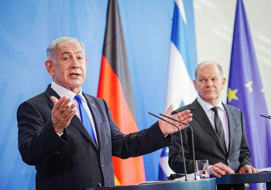 Benjamin Netanyahu i Olaf Scholz / Foto: Kay Nietfeld/dpa