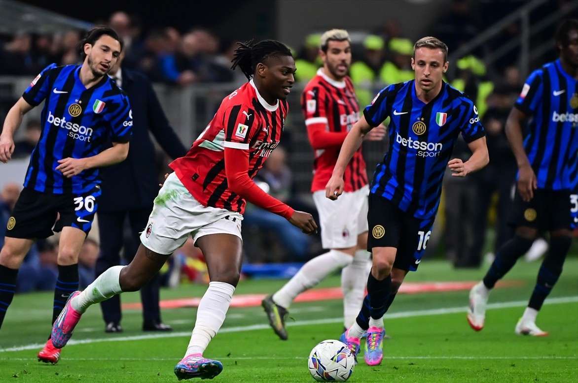 Detalj s utakmice Milan - Inter / Foto: Anadolu
