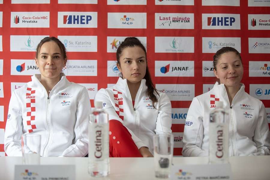 Iva Primorac, Petra Marčinko, Antonija Ružić / Foto: Hina/HTS