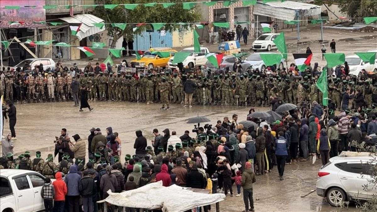 Arhivska fotografija pripadnika islamističkog pokreta Hamas na postrojavanju (ILUSTRACIJA) / Foto: Anadolu