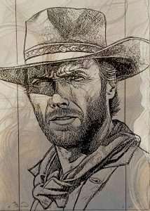 NOSITELJI VAŽNIH ULOGA: Portreti poznatih Damira Medvešeka pripadaju vrhunskim crtačkim ostvarenjima Clint Eastwood/ Foto: M. Pelikan