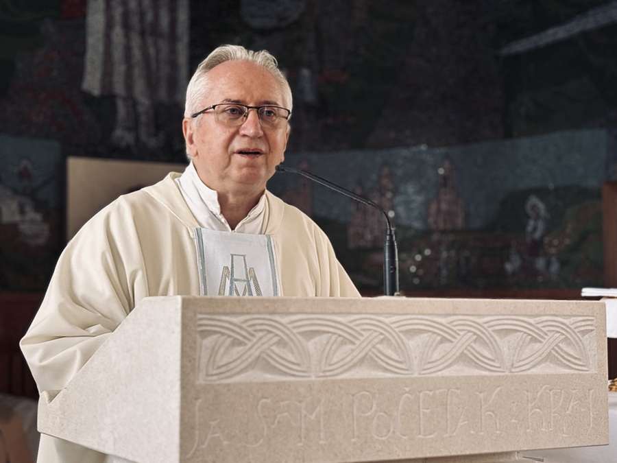 Gvardijan fra Marinko Vukman na proslavi blagdana Gospe od Karmela u Kijevu / Foto: Fenix (Hrvatin Vugdelija)
