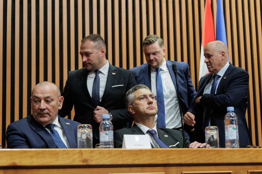 Tomo Medved, Andrej Plenković / Foto: Hina
