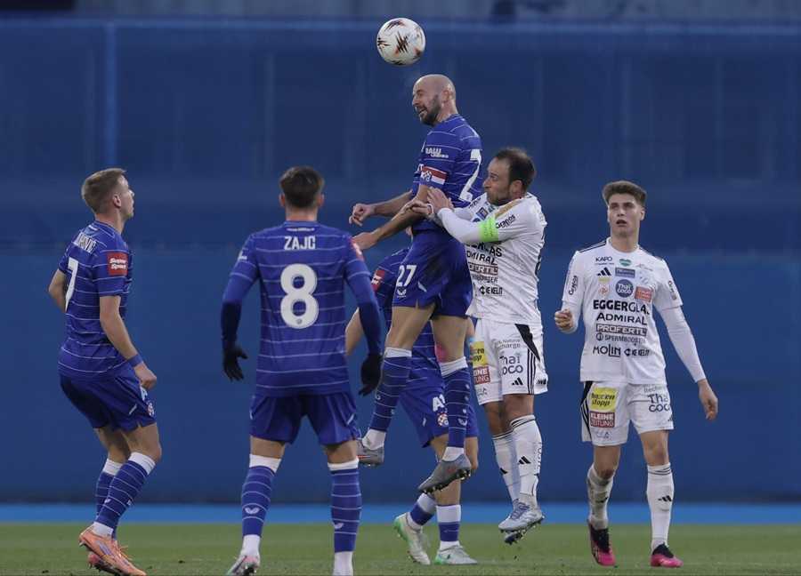 Detalj s utakmice GNK Dinamo - TSV Hartberg / Foto: Hina