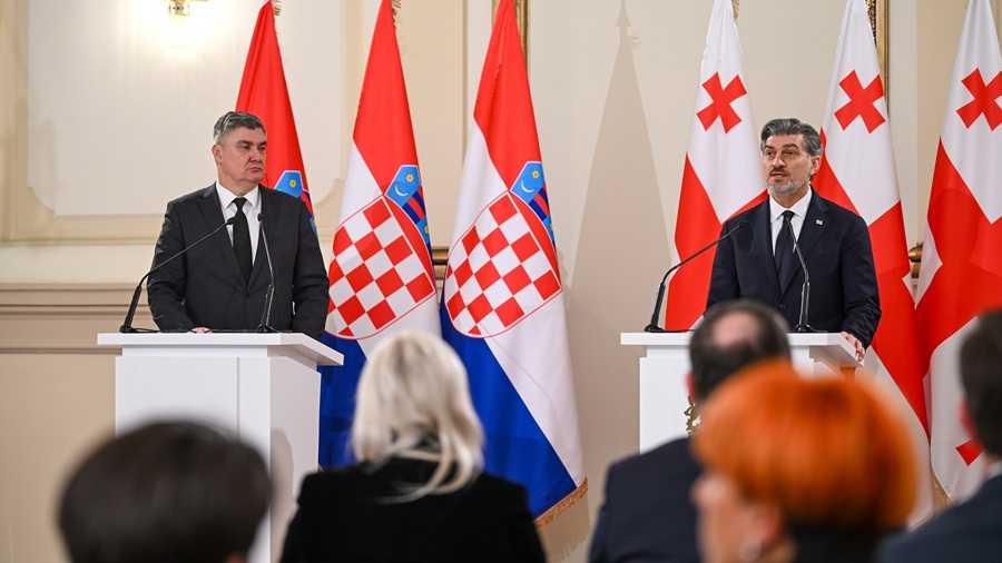 Zoran Milanović i Mikheilom Kavelashvilijem / Foto: Hina