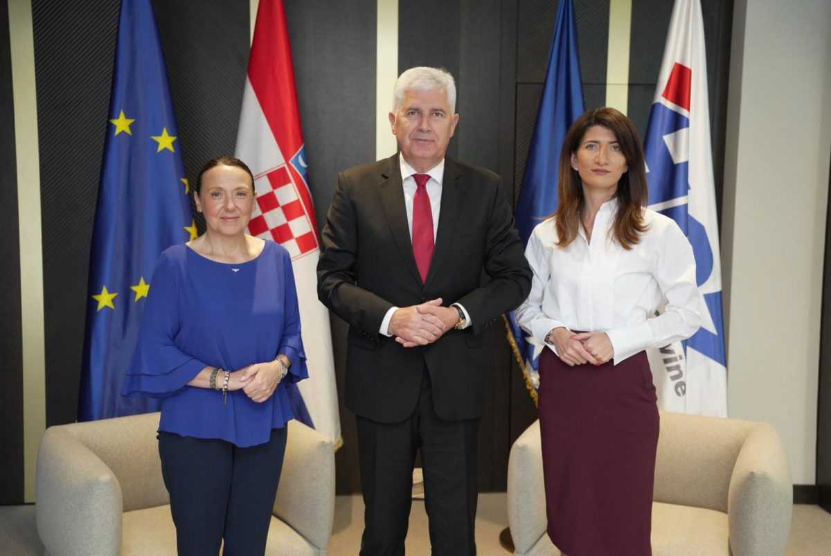 Irena Hrstić, Dragan Čović, Darijana Filipović / Foto: HDZ BIH
