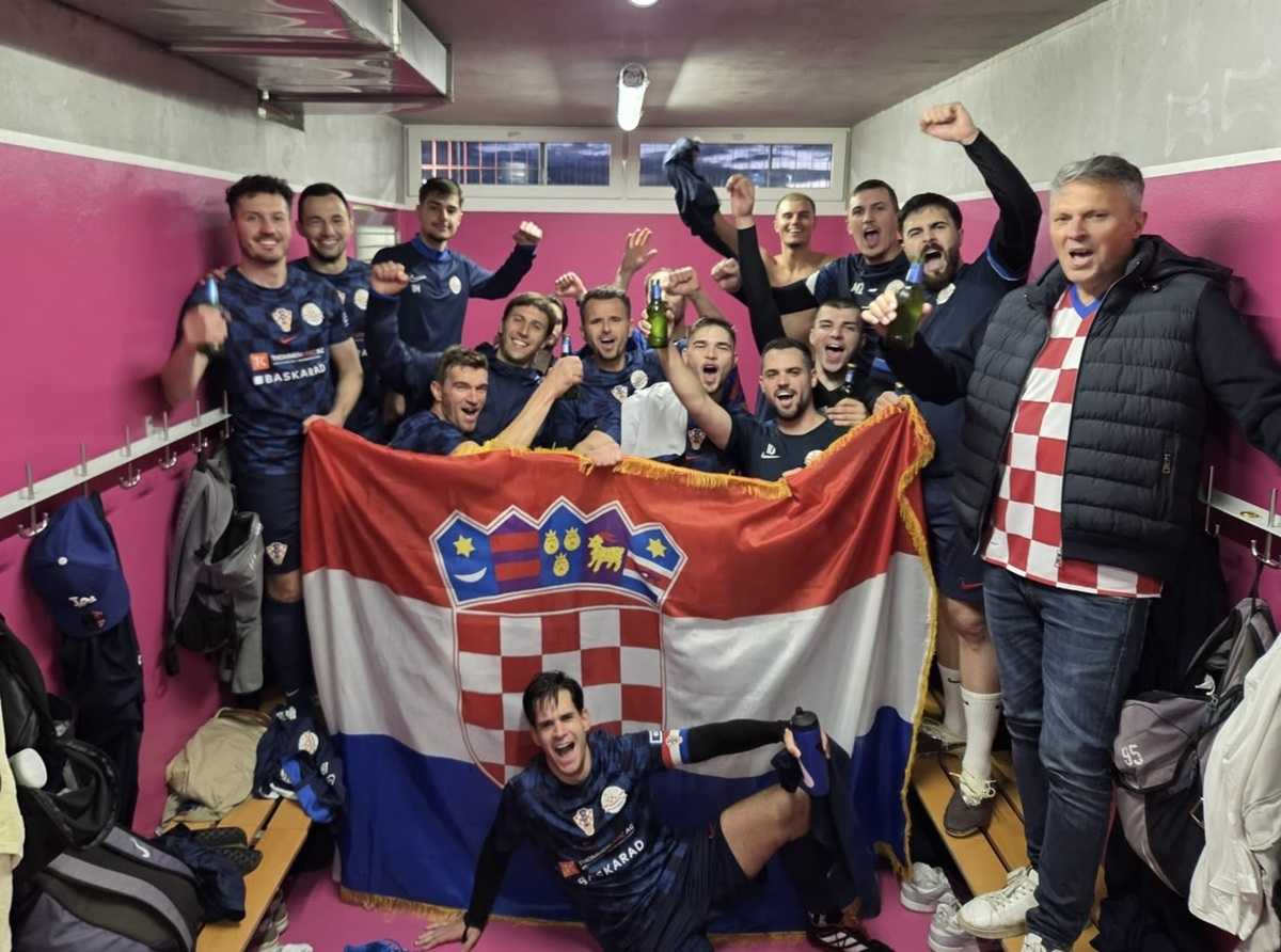 Slavlje igrača Croatije nakon pobjede / Foto: Fenix (Ivan Barišić)