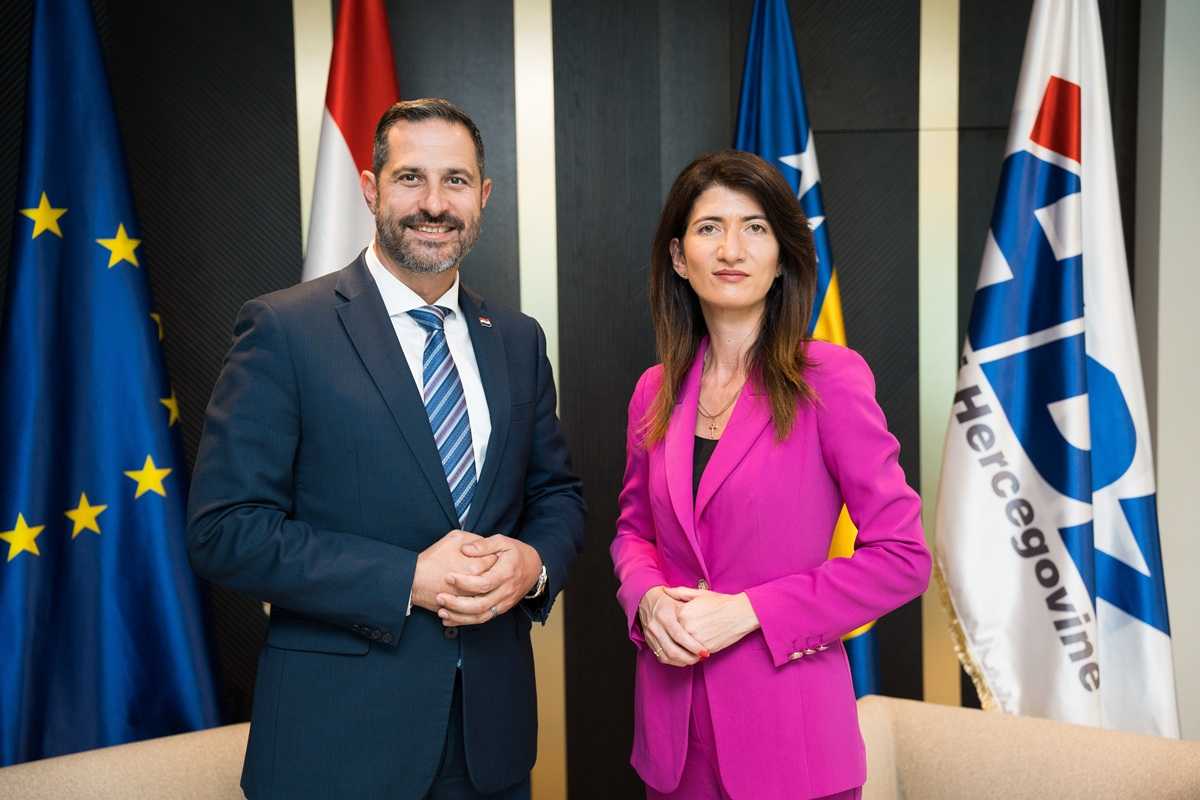 Tonči Glavina i Darijana Filipović / Foto: HDZ BiH