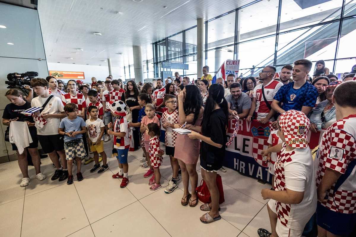 Doček nogometne reprezentacije sa svjetskog prvenstva / Foto: Hina