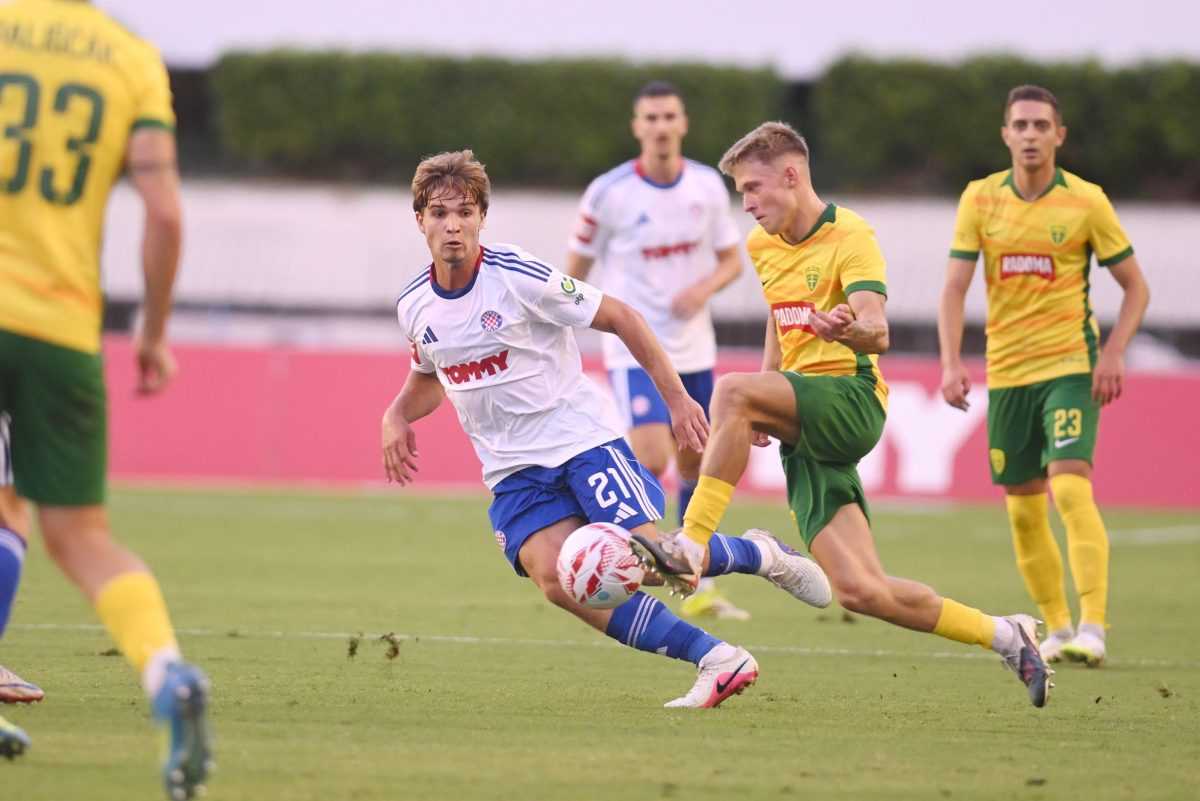 Prva utakmica prvog pretkola nogometne Europske lige Hajduk - Žilina / Foto: Hina